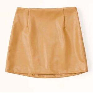 A&F Vegan Leather Mini Skort